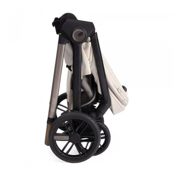 Poussette trio bellagio 2 + first seat recline + nacelle flexi + fullseat 360 avec base amber glow Chicco
