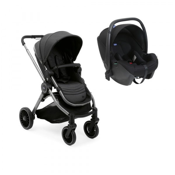 Poussette duo best friend pro light pirate black + siège auto kory i-size Chicco