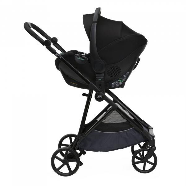 Poussette trio seety boston grey + siège auto kory i-size essential + nacelle seety Chicco