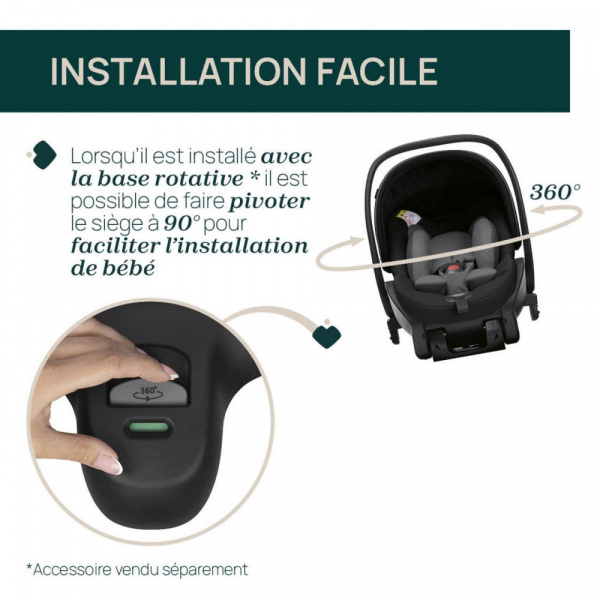 Poussette duo mysa dew re_lux + siège auto first seat recline i-size black satin Chicco