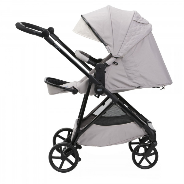 Poussette trio seety florence beige + siège auto kory i-size essential + nacelle seety + bi-seat air i-size + base 360° Chicco