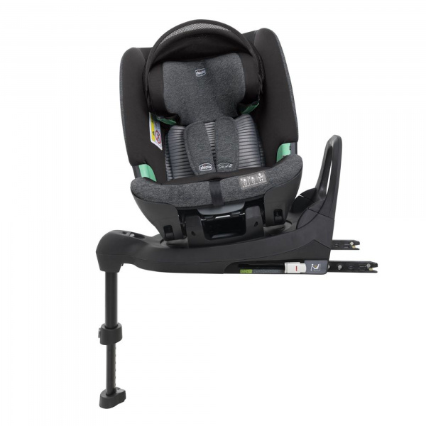Poussette trio seety oxford blue + siège auto kory i-size essential + nacelle seety + bi-seat air i-size + base 360° Chicco