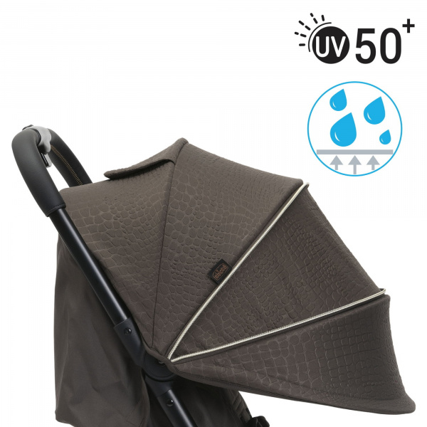 Poussette duo goody xplus - bronze lizard re_lux + siège auto first seat recline i-size black satin Chicco