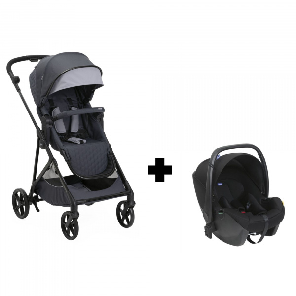 Poussette duo seety + siège auto kory i-size boston grey Chicco