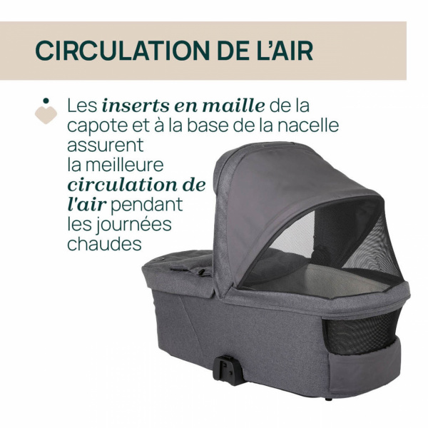 Nacelle flexi black satin Chicco