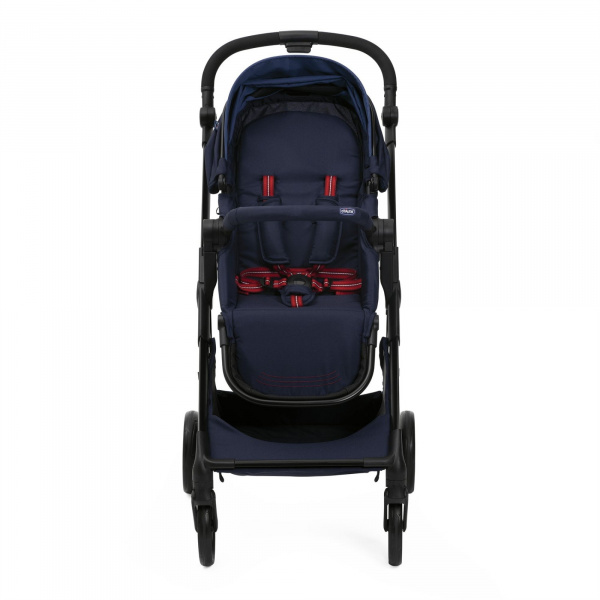 Poussette duo seety + siège auto first seat recline oxford blue Chicco