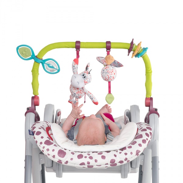 Barre de jeu et réducteur pour chaise polly progres5 etv polly 2 start Chicco