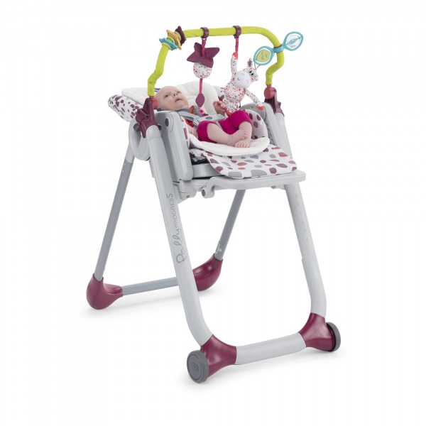 Barre de jeu et réducteur pour chaise polly progres5 etv polly 2 start Chicco