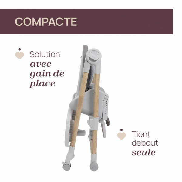 Chaise haute évolutive polly armonia scandinavian Chicco