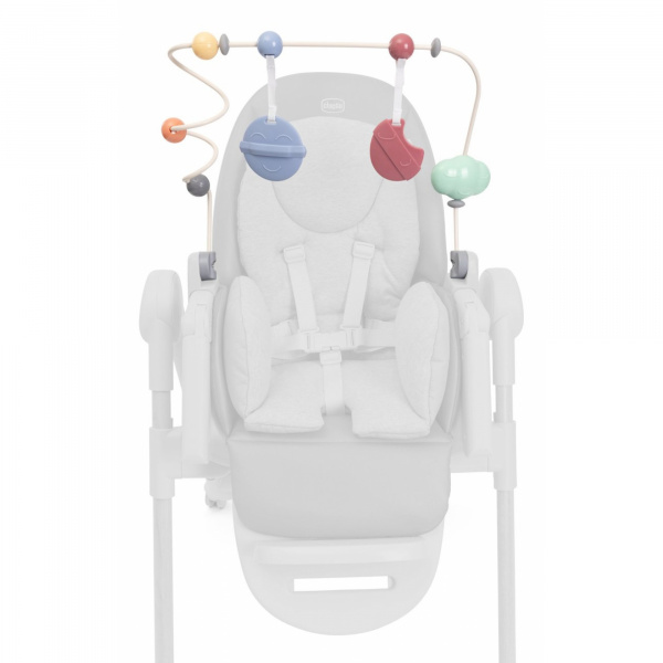 Barre de jeu arc-en-ciel chaises polly armonia neutre Chicco