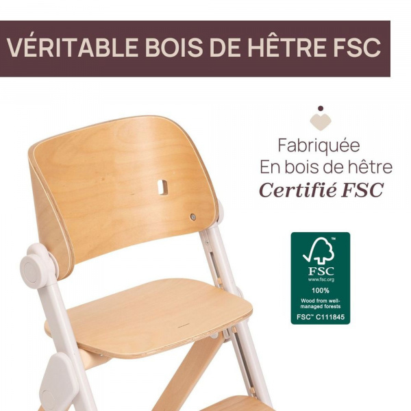 Chaise haute meraviglia ebony Chicco