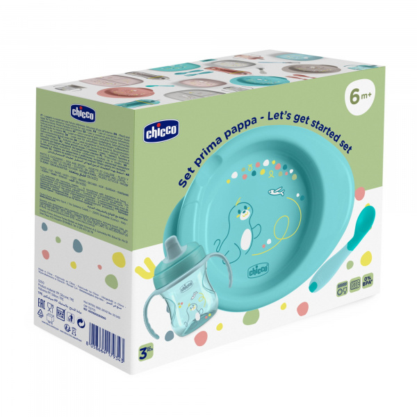 Coffret repas bleu 6 mois Chicco