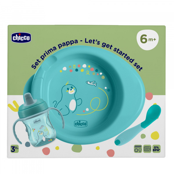 Coffret repas bleu 6 mois Chicco