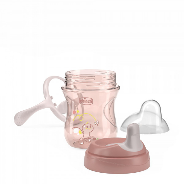 Tasse d'apprentissage rose Chicco