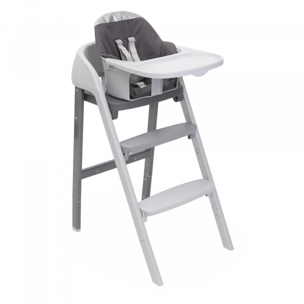 Chaise haute crescendo up steel cloud re_lux Chicco