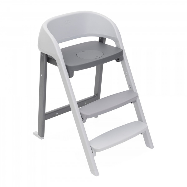 Chaise haute crescendo up steel cloud re_lux Chicco