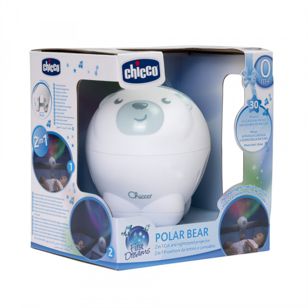 Projecteur ourson polaire bleu Chicco