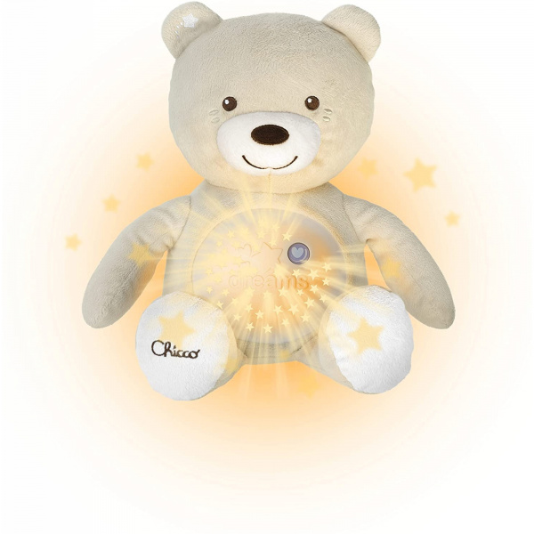 Ourson projecteur baby bear beige first dreams Chicco