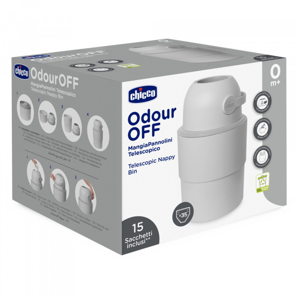 Poubelle à couches télescopique winter clouds Chicco