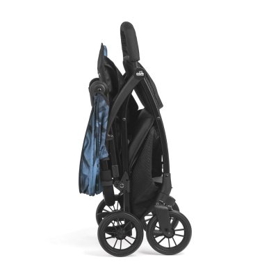 Poussette compacte giramondo bleu marbré