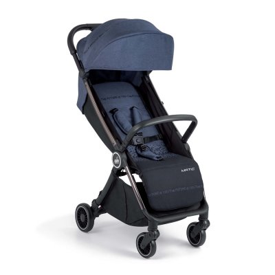 Poussette compacte matic bleu