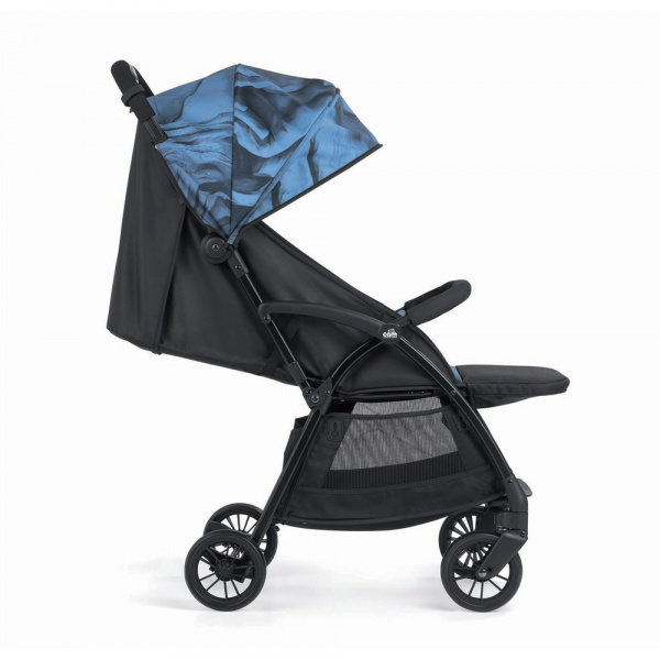 Poussette compacte giramondo bleu marbré Cam