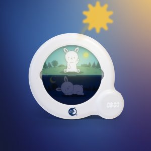 Veilleuse bébé réveil kid sleep essential blanc Pabobo