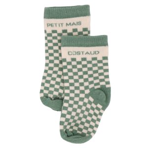 Chaussettes bébé damier petit mais costaud 6 à 18 mois Bb&co
