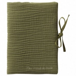 Protège carnet de santé gaze de coton fougère Bb&co