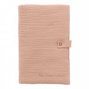 Protège carnet de santé gaze de coton mocha Bb&co