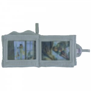 Livre album photos nuage gaze de coton vert de gris Bb&co