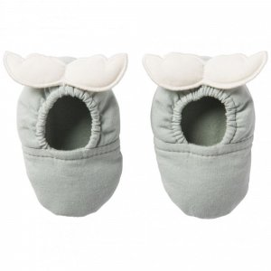 Chaussons ailes d'ange 0-6 mois vert de gris Bb&co