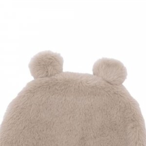 Bonnet ours en fausse fourrure angora - beige 6/12 mois Bb&co