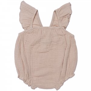 Barboteuse à bretelles en gaze de coton lin - 12 mois Bb&co