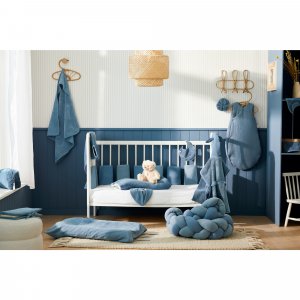 Sac à dos lapin en nid d'abeille - pierre bleue Bb&co