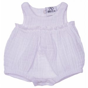 Barboteuse froufrou blanc pour poupée 34 à 37 cm Bb&co