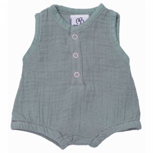 Barboteuse à bretelles en gaze de coton 12 mois Bb&co