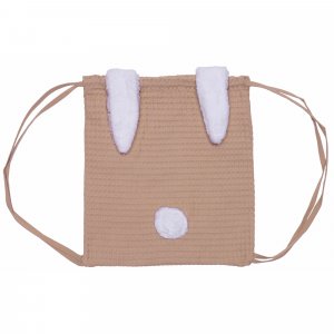 Sac à dos lapin en nid d’abeille mocha Bb&co