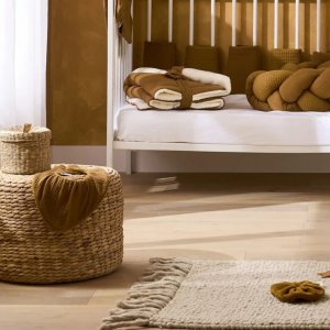 Couverture polaire doublée havane Bb&co