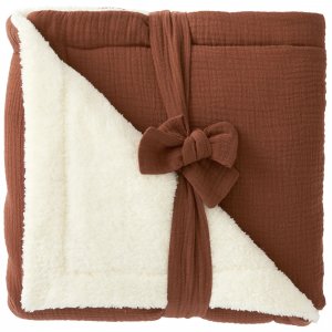 Couverture polaire doublée toffee Bb&co