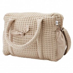 Sac à langer coton gaufré latte Bb&co