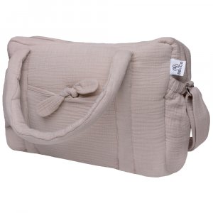 Sac à langer en gaze de coton biscuit Bb&co