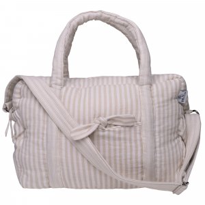 Sac à langer en gaze de coton rayé galet Bb&co