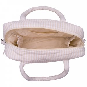 Sac à langer en gaze de coton rayé galet Bb&co
