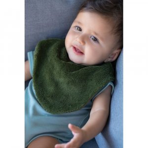 Bavoir bandana réversible fougère Bb&co