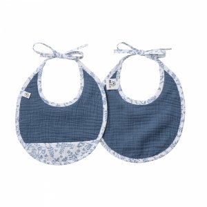 Lot de 2 bavoirs gaze de coton Bb&co