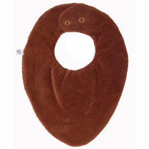 Bavoir-bandana réversible toffee Bb&co