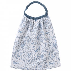 Serviette enfant popeline imprimée forêt/bleu Bb&co