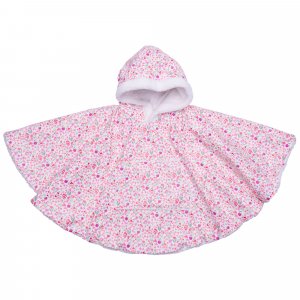 Poncho imperméable avec sherpa liberty 12/36mois blanc Bb&co