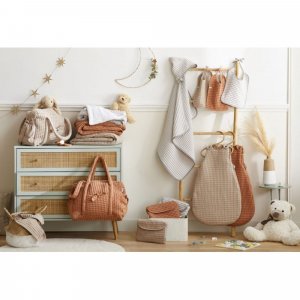 Gigoteuse ouatinée coton gaufré hiver 6-18 mois latte Bb&co